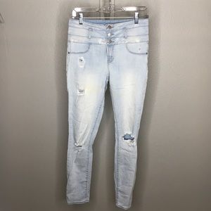 REFUGE high waisted distressed jeans